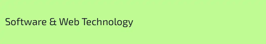 Software & Web Technology